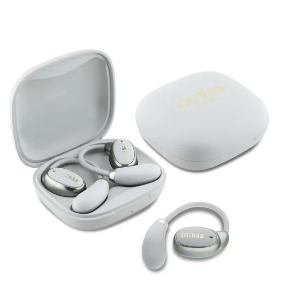 Guess Satin Classic Logo OWS vezeték nélküli fülhallgatók bézs