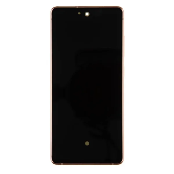 LCD kijelző + érintőpanel + elülső burkolat Samsung G780 4G Galaxy S20 FE Cloud Orange készülékhez (Service Pack)