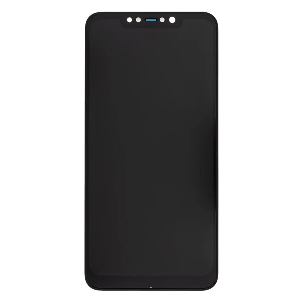 LCD kijelző + érintő egység + elülső tok for PocoPhone F1 készülékhez fekete