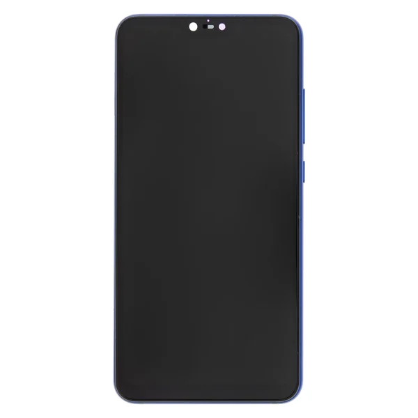 LCD kijelző + érintő egység + elülső tok Xiaomi mi8 Lite készülékhez kék