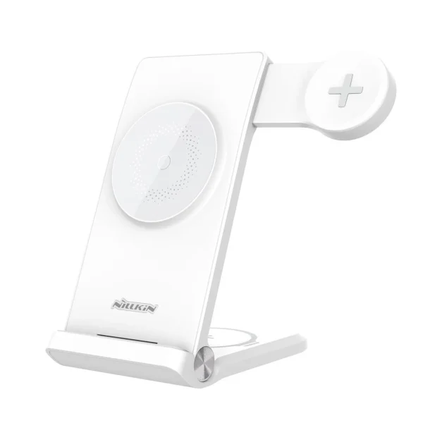 Nillkin PowerTrio 3in1 Wireless Töltő MagSafe Samsung Watch készülékhez fehér