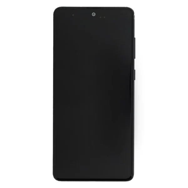 LCD kijelző + érintőegység Samsung N770 Galaxy Note 10 Lite készülékhez fekete (Service Pack)
