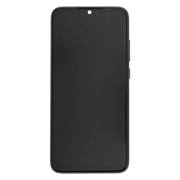 LCD kijelző + érintő egység + elülső tok a Xiaomi Redmi Note 7 készülékhez fekete