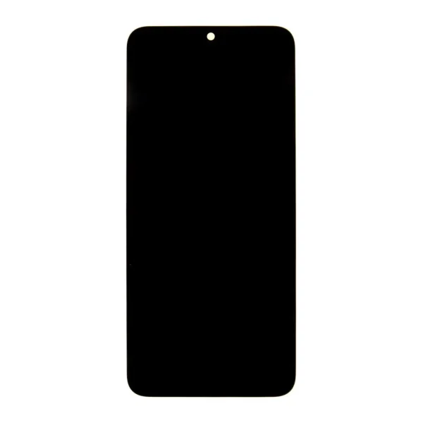LCD kijelző + érintő egység + elülső tok Samsung A057 Galaxy A05s készülékhez fekete (Service Pack)