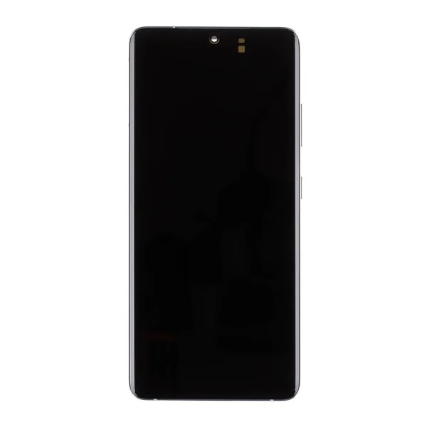 LCD kijelző + érintő egység + elülső tok Samsung SM-G998 Galaxy S21Ultra készülékhez phantom ezüst (Service Pack)