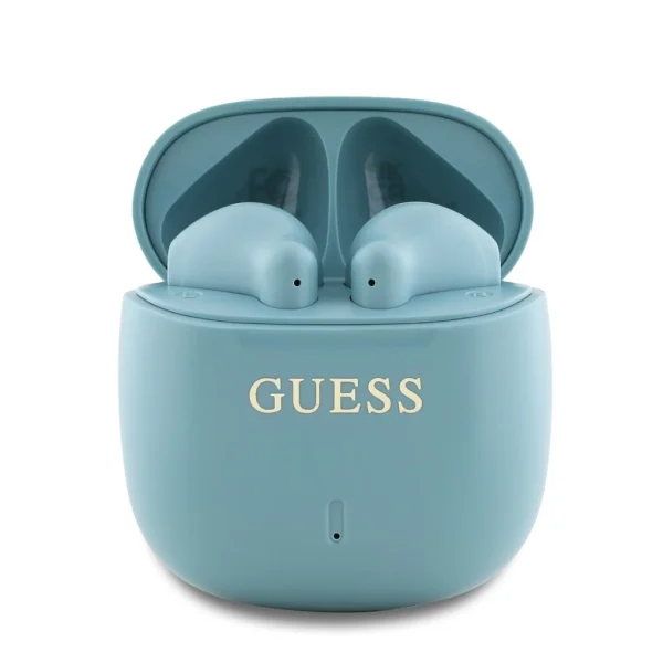 Guess Printed Classic Logo TWS vezeték nélküli fülhallgatók türkiz