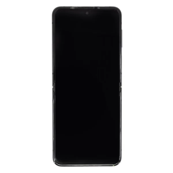 LCD kijelző + érintőegység + elülső tok Samsung F721 Galaxy Z Flip 4 5G készülékhez grafit (Service Pack)