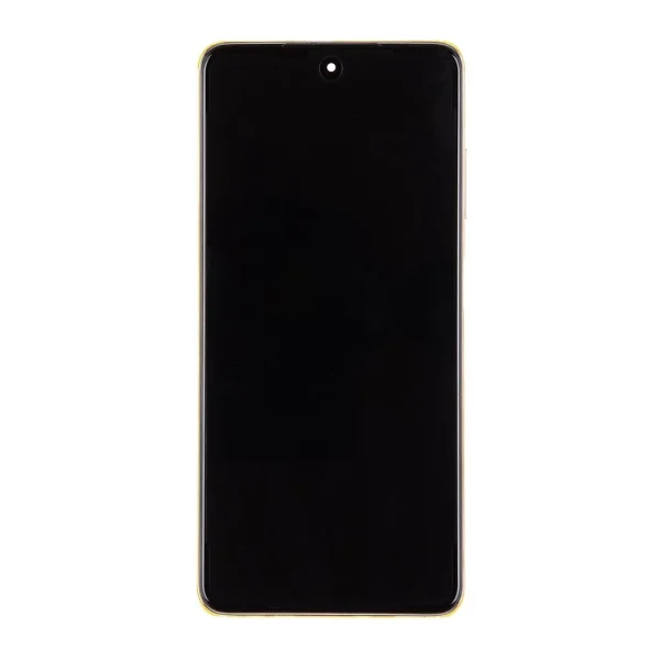 LCD kijelző + érintő egység + elülső tok a Poco X3 Pro készülékhez arany (Service Pack)