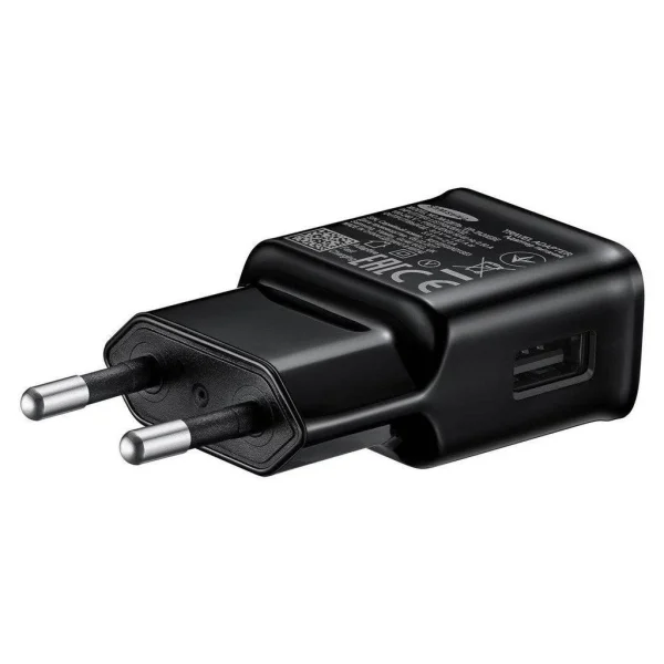 EP-TA200EBE Samsung USB-A 15W útitöltő fekete (OOB Bulk) (Small Scratches)