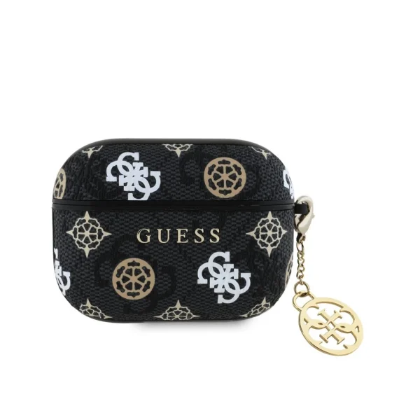 Guess PU 4G Peony Charm tok AirPods Pro készülékhez fekete