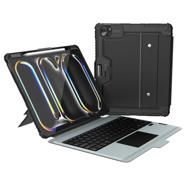 Nillkin Bumper Combo billentyűzetes tok (Backlit Version) iPad Pro 13 2024 készülékhez fekete