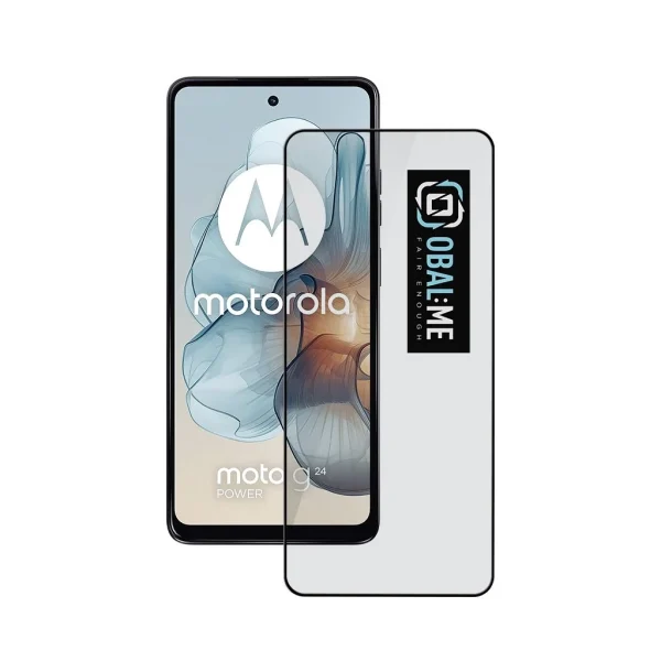 OBAL:ME 5D üveg kijelzővédő Motorola G24 Power/G04/G04s/E14 készülékhez fekete