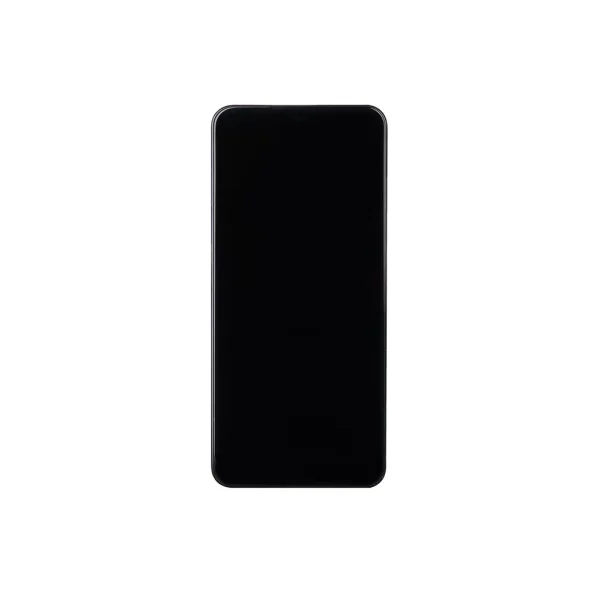 LCD kijelző + érintő egység + tok Samsung A236 Galaxy A23 5G készülékhez fekete
