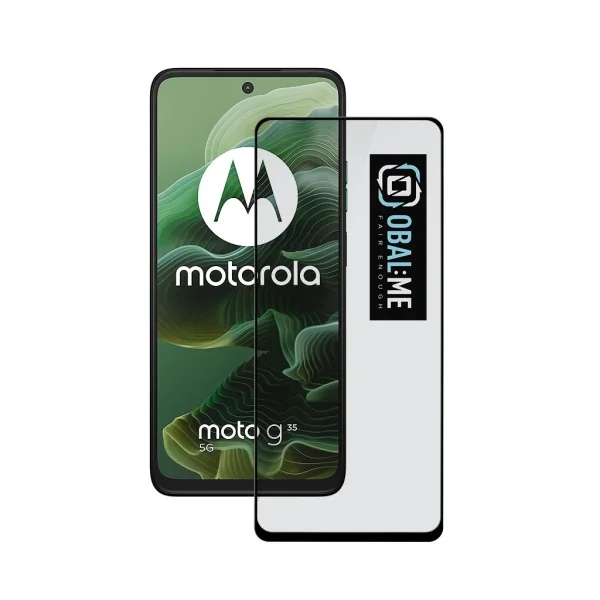 OBAL:ME 5D üveg kijelzővédő Motorola G35 készülékhez fekete