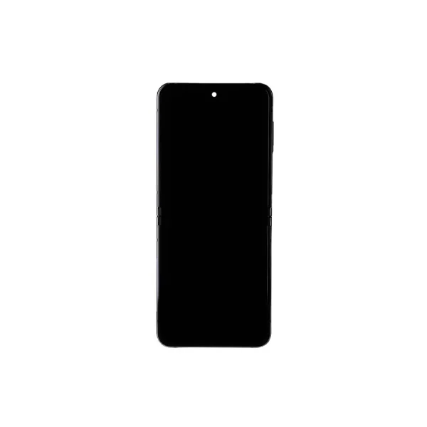 LCD kijelző + érintőegység + elülső tok Samsung F731 Galaxy Z Flip 5 5G készülékhez levendula (Service Pack)