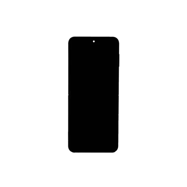 LCD kijelző + érintő egység + elülső burkolat Samsung F731 Galaxy Z Flip 5 5G készülékhez szürke (Service Pack)