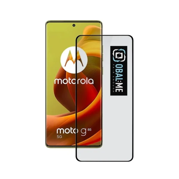 OBAL:ME 5D üveg kijelzővédő Motorola G85 készülékhez fekete