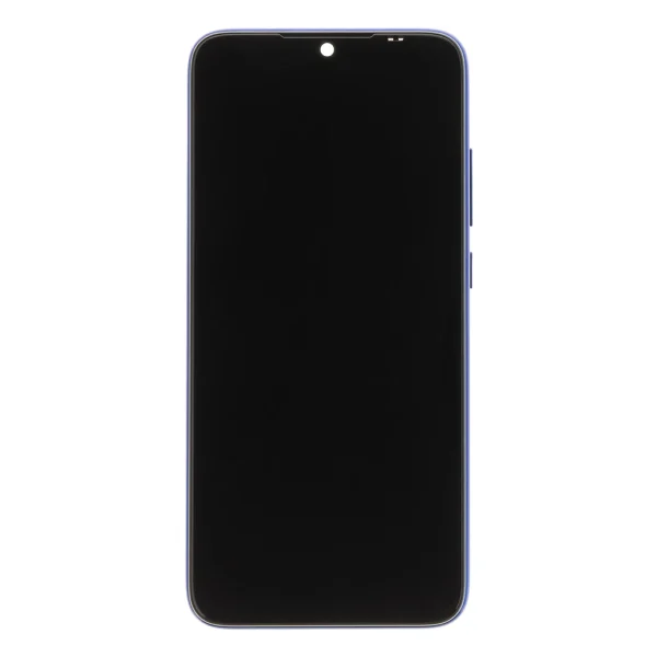 LCD kijelző + érintő egység + elülső tok Xiaomi Redmi Note 7 készülékhez kék