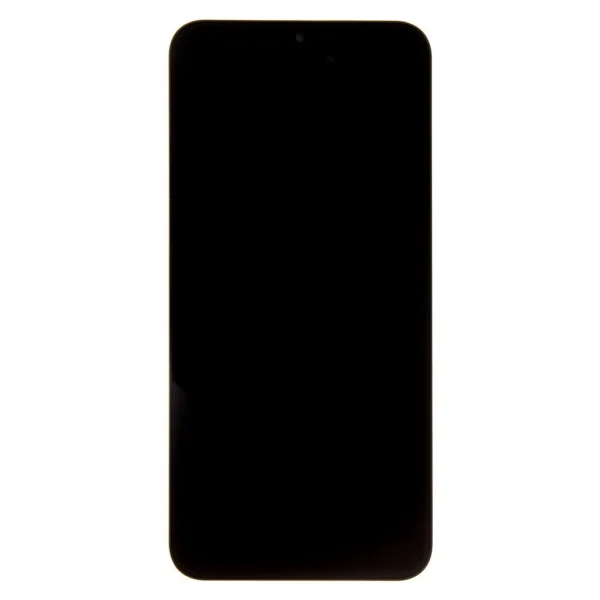 LCD kijelző + érintőegység + elülső tok Samsung A256B Galaxy A25 készülékhez fekete (Service Pack)