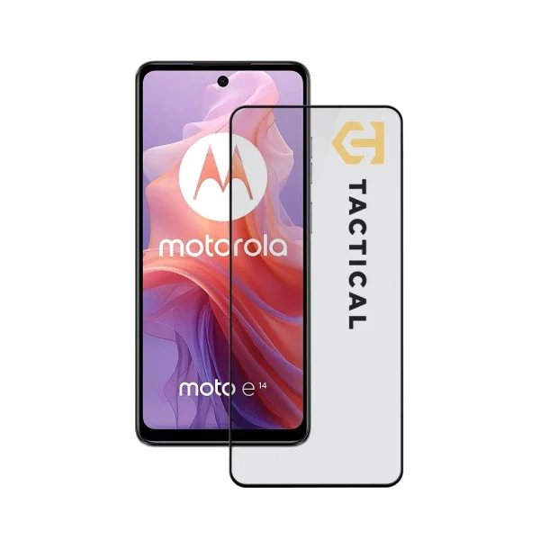 Tactical Glass Shield 5D kijelzővédő Motorola E14 készülékhez fekete