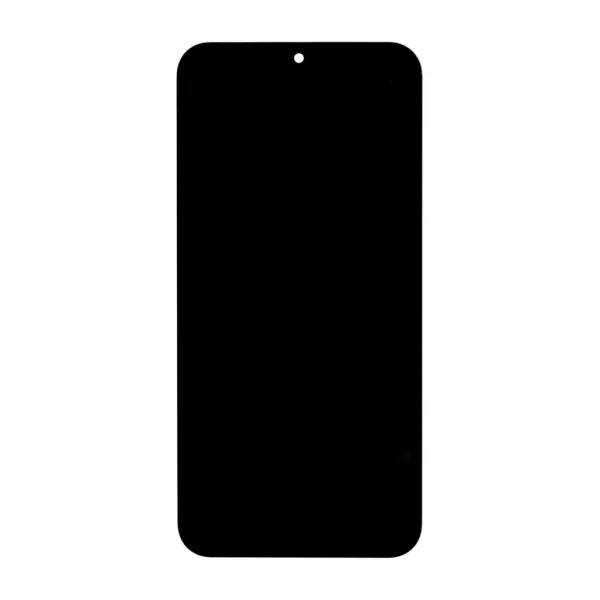 LCD kijelző + érintőegység + elülső tok Samsung A155/A156 Galaxy A15 4G/5G készülékhez fekete
