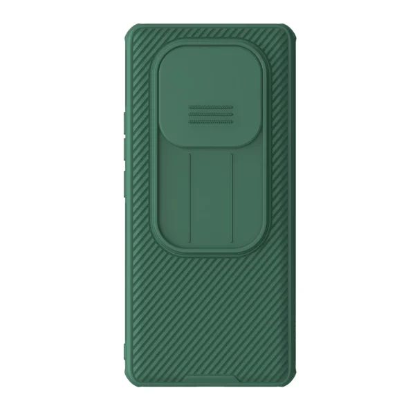 Nillkin CamShield PRO kemény tok Xiaomi Redmi Note 14 Pro 5G/Poco X7 5G készülékhez sötét zöld