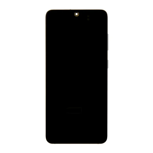 LCD kijelző + érintő egység + elülső tok Samsung G980/G981 Galaxy S20 készülékhez Cosmic szürke