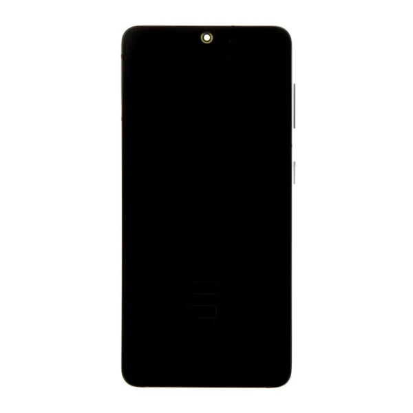 LCD kijelző + érintőegység + elülső keret Samsung SM-G991 Galaxy S21 készülékhez Phantom szürke