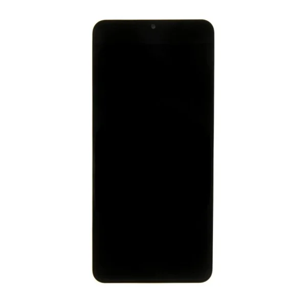 LCD kijelző + érintőegység + elülső burkolat Samsung A326 Galaxy A32 5G készülékhez fekete (Version CDOT)
