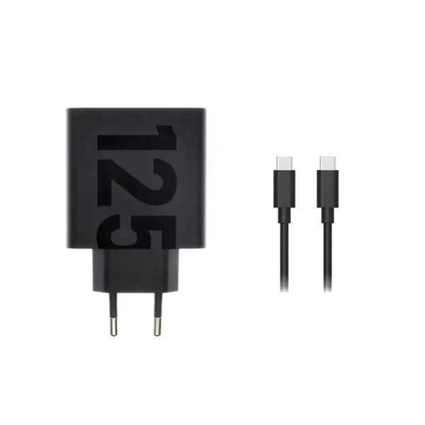 MC-1252 Motorola TurboPower USB-C 125W utazó töltő + USB-C/USB-C adatkábel fekete