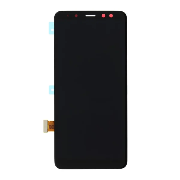 LCD kijelző + érintőpanel Samsung A530, Samsung Galaxy A8 2018 készülékhez – fekete (Service Pack)