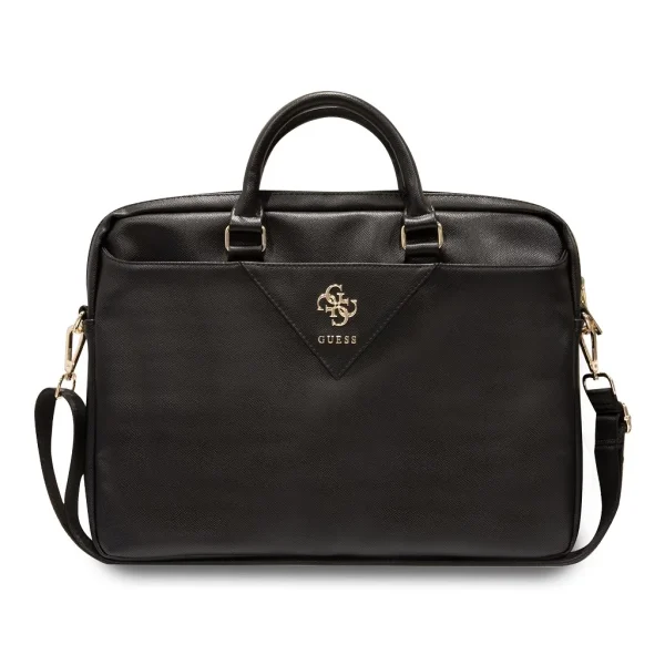 Guess PU Grained 4G Metal Logo laptop táska 15/16" fekete