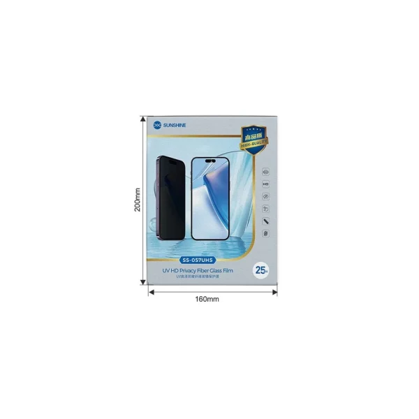 SUNSHINE SS-057UHS UV Hydrocondensation Adatvédelmi Fólia okostelefonokhoz – 25 db