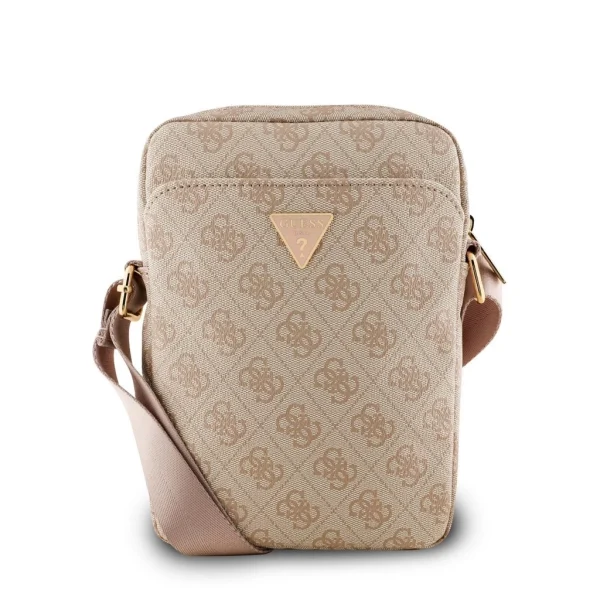 Guess PU 4G Triangle Logo táska 8" rózsaszín
