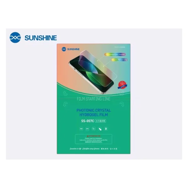 SUNSHIE SS-057C Photonic Crystal Hydrogel kijelzővédő csomag 25 db