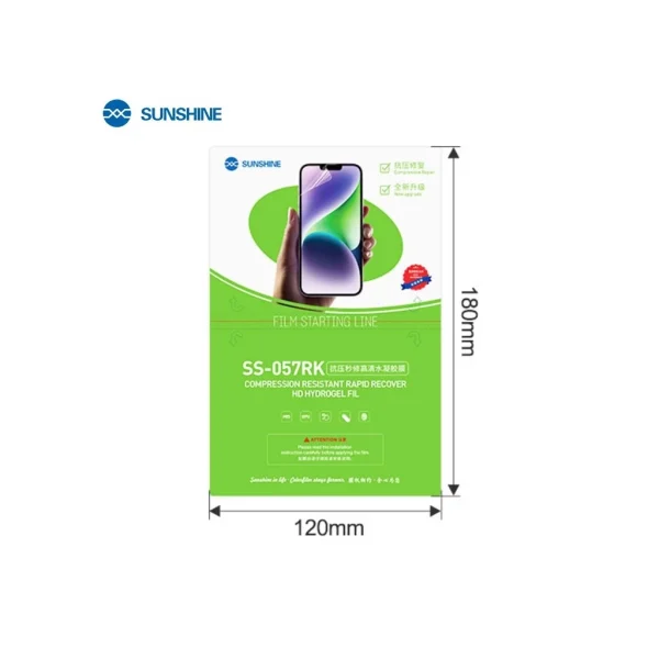 SUNSHINE SS-057RK Hidrogél kijelzővédő okostelefonokhoz - 50 db