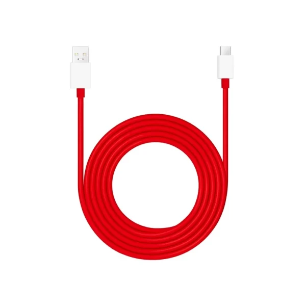 OnePlus SUPERVOOC Charge USB-A/USB-C adatkábel 10A 1,5m piros