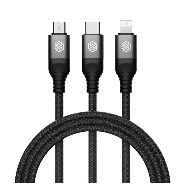 Nillkin Data Cable Swift Pro 3in1 1,5m adatkábel fekete