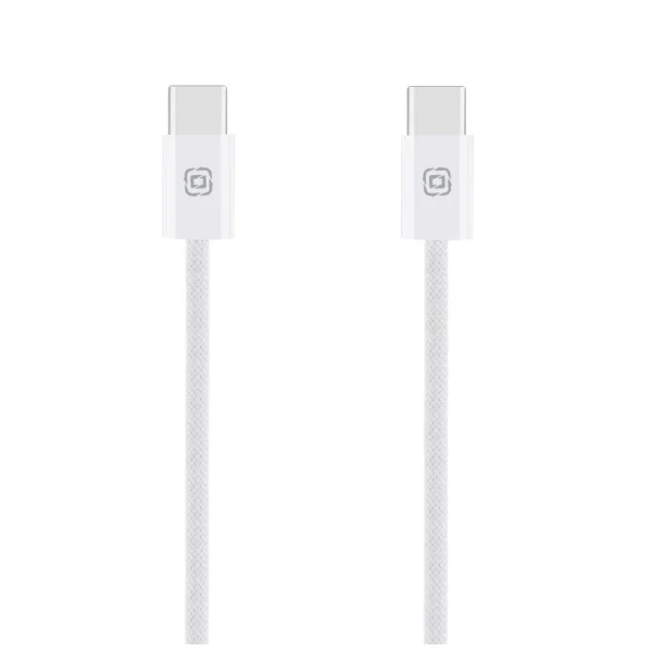 OBAL:ME Super Fast USB-C/USB-C Fonott kábel 60W 1m fehér