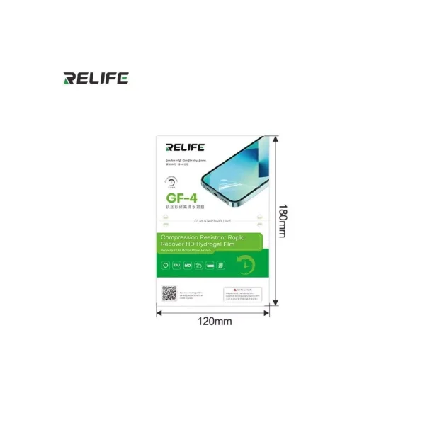 RELIFE GF-4 HD Hydrogel Recovery fólia okostelefon készülékhez – 50 db