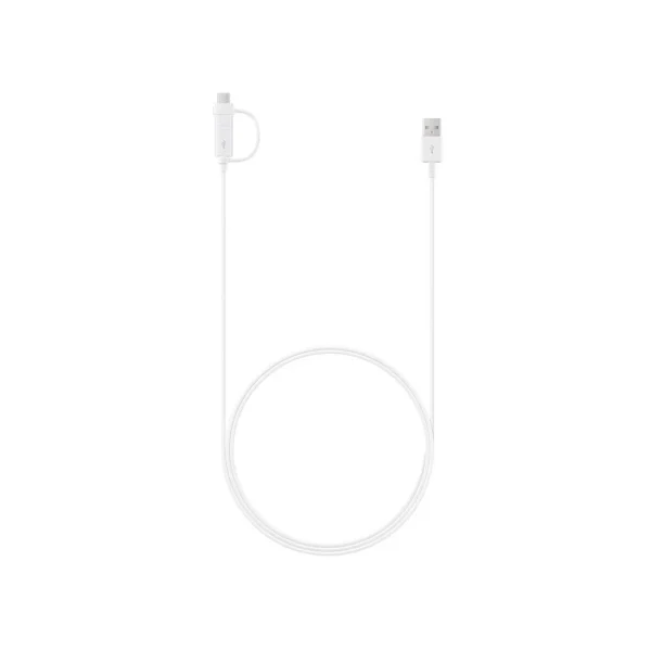 EP-DG930DWE Samsung Combo microUSB adatkábel USB-C Reduction-rel, 1,5 m fehér (Bulk)