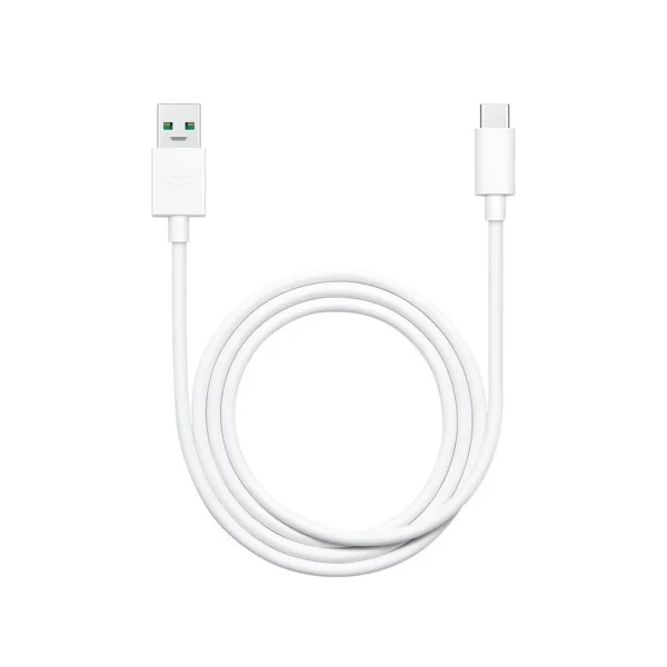 DL129 OPPO USB-C adatkábel Fast Charge 65W 1m fehér (Bulk)