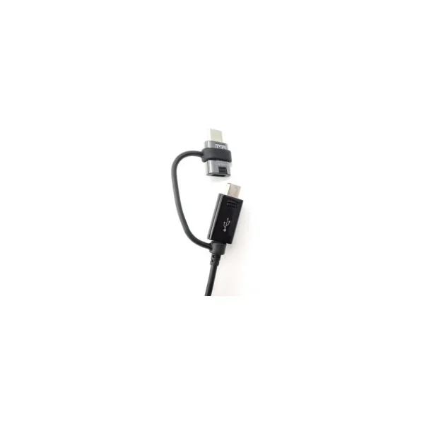 EP-DG950DBE Samsung Combo microUSB adatkábel USB-C Reductionnal 1.4m fekete (Bulk)
