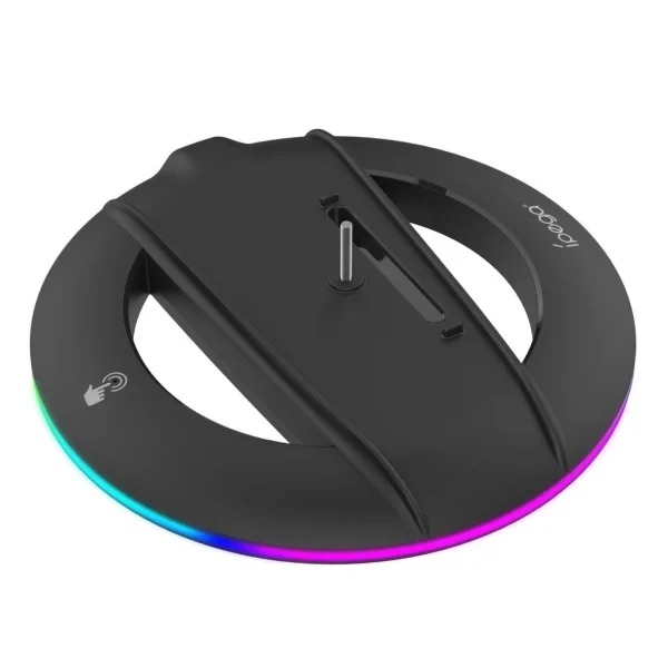iPega P5S025SH függőleges állvány RGB-vel PS5 Slim/PS5 Pro készülékhez fekete (Sérült csomagolás)