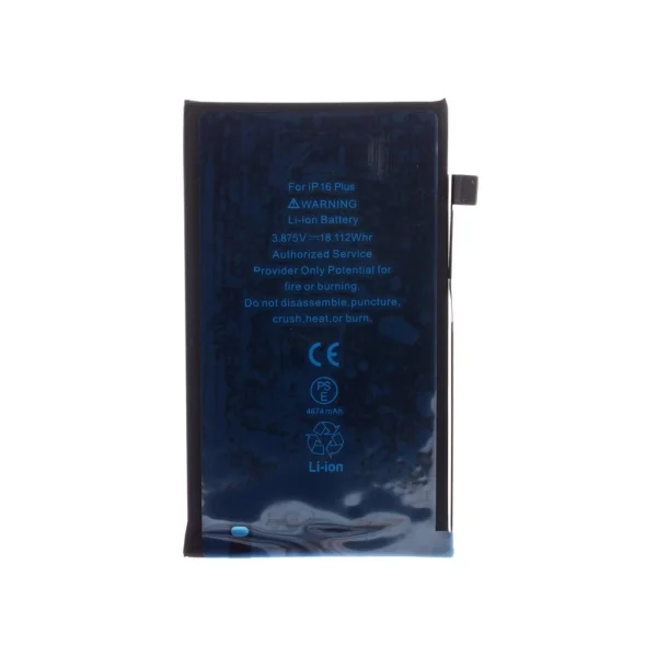 Akkumulátor iPhone 16 Plus készülékhez, 4674mAh Li-Ion (Bulk)
