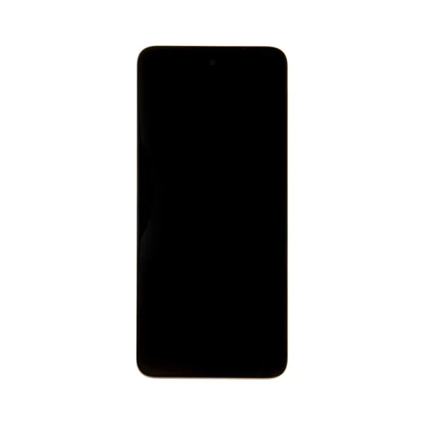 Motorola G13 készülékhez LCD kijelző + érintő egység + első tok fekete (Service Pack)