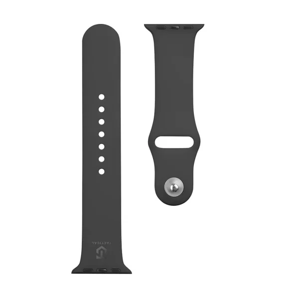 Tactical 456 szilikon szíj Apple Watch 1/2/3/4/5/6/7/8/9/SE készülékhez 38/40/41mm fekete