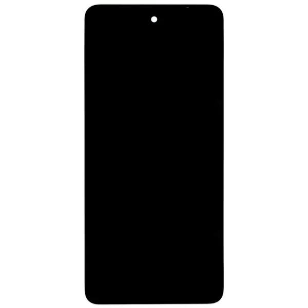 Motorola G04 készülékhez LCD kijelző + érintőegység + elülső tok fekete (Service Pack)