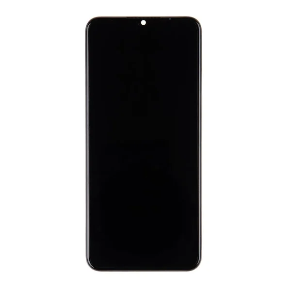LCD kijelző + érintő egység + elülső tok a Realme C25Y készülékhez (Service Pack)