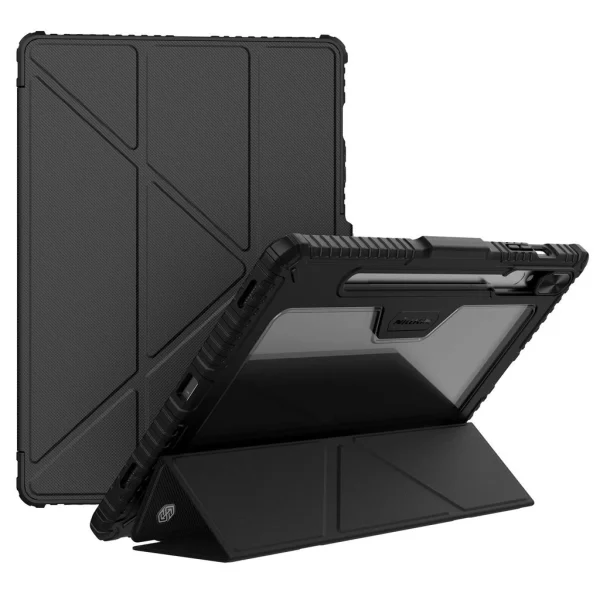 Nillkin Bumper PRO többszögű, állvánnyal ellátott védőtok Samsung Galaxy Tab S9+/S10+ készülékhez fekete